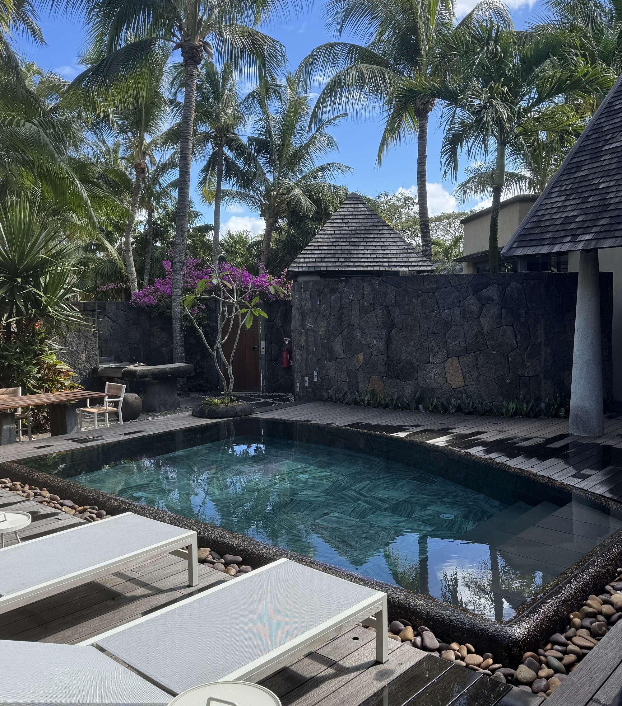 Our amazing poolvilla at Trou aux Biches Beachcomber