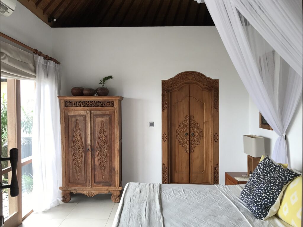 Charming bedroom at Bersantai Villas in Nusa Lembongan