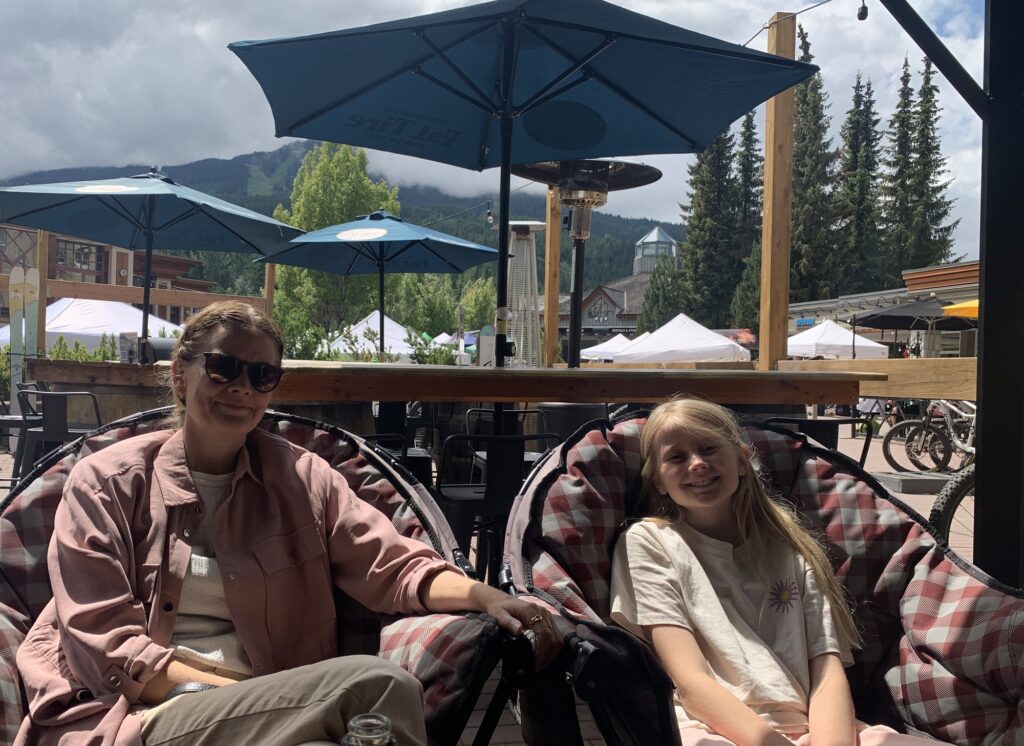 Enjoying ourselves in Whistler in the summer
