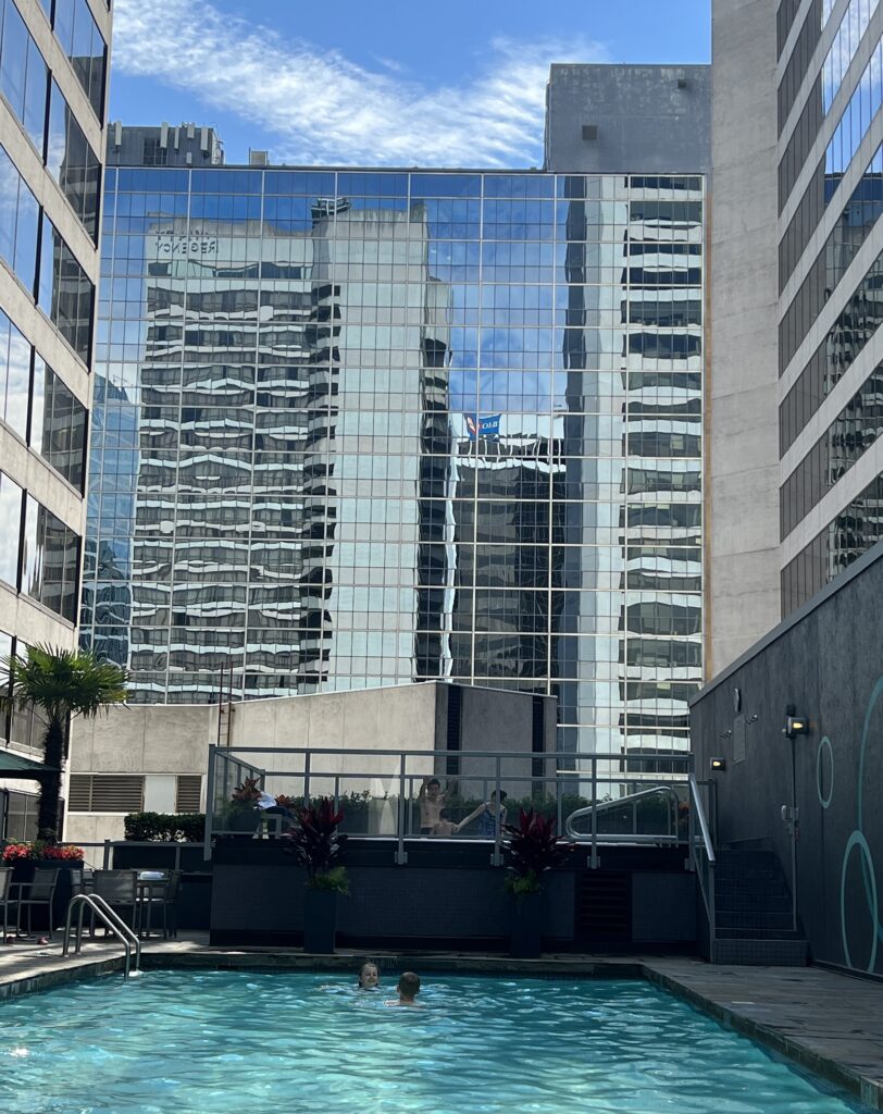 Vancouver with children - the pool at Hyatt was amazing
