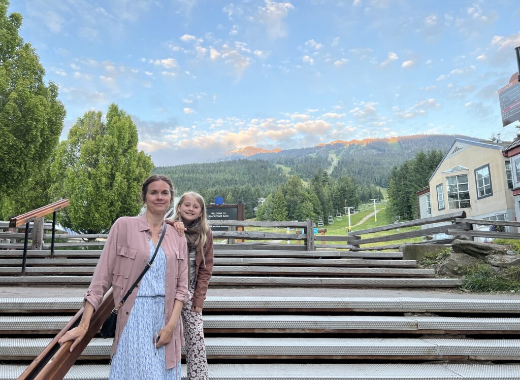 Going out at night in Whistler