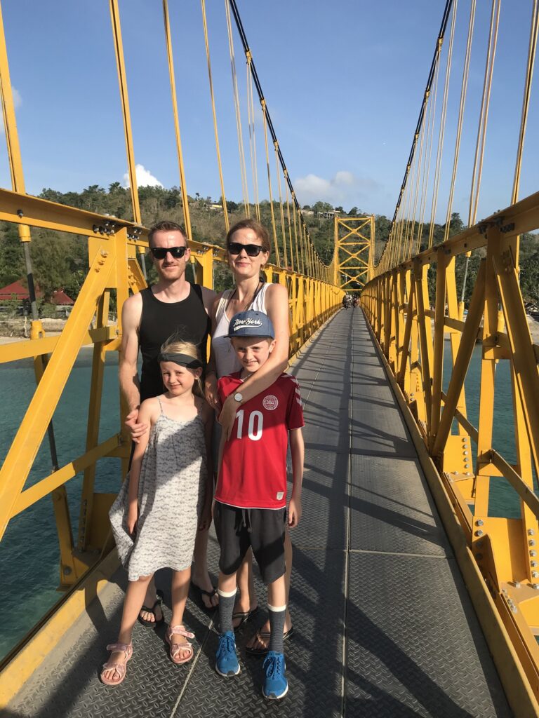 A guide to Nusa Lembongan with children - yellow brudge
