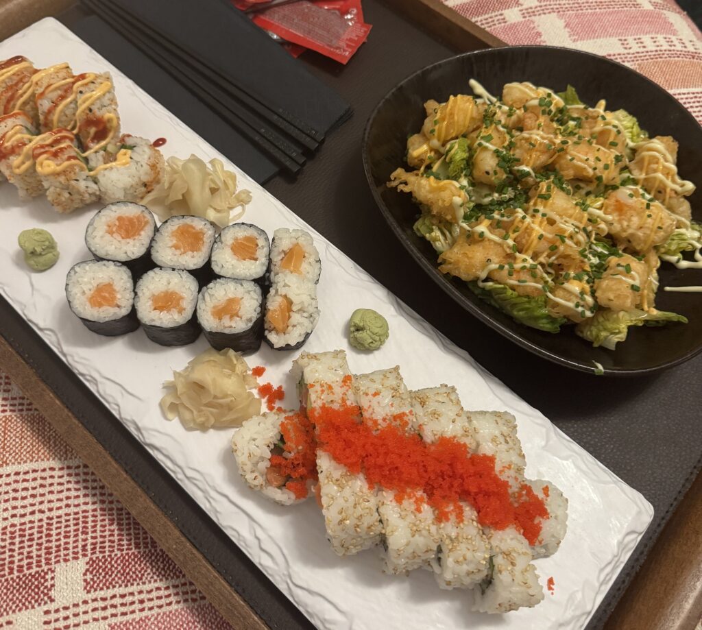 Sushi at Kombu after a long day