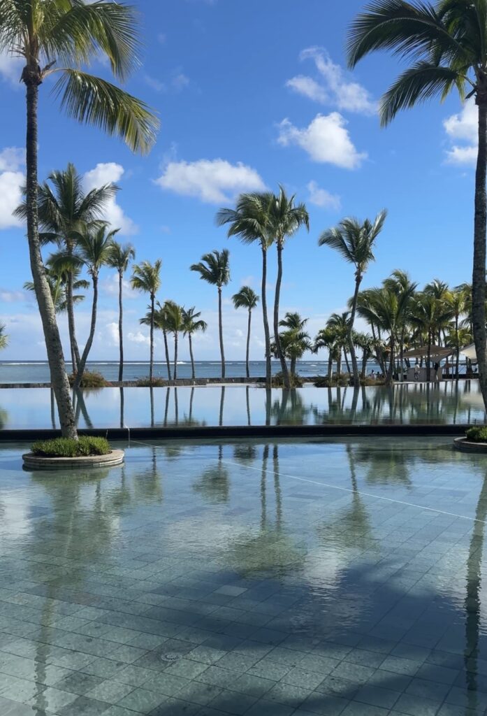 The amazing pool area at Beachcomber Trou aux Biches