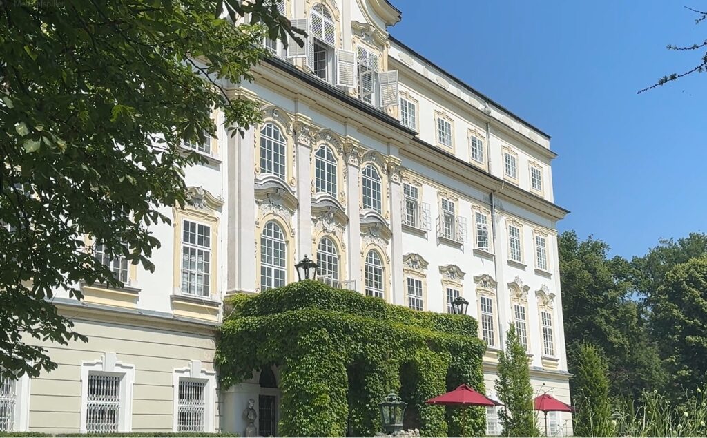 The beautiful Schloss Leopoldskron in Salzburg