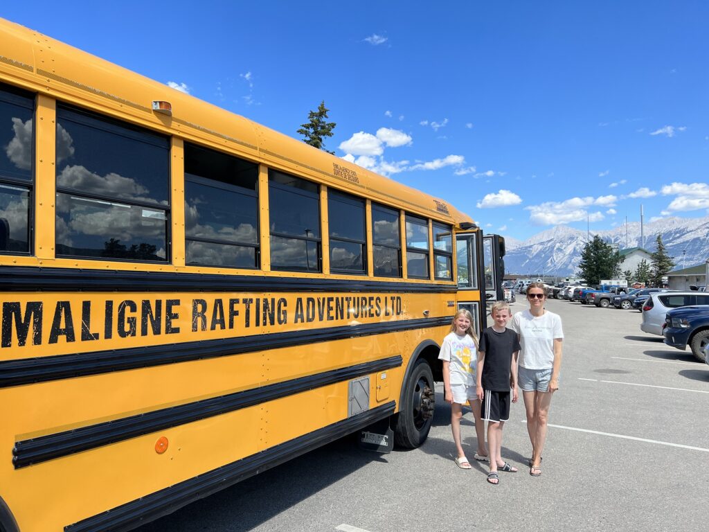 White water rafting in Jasper